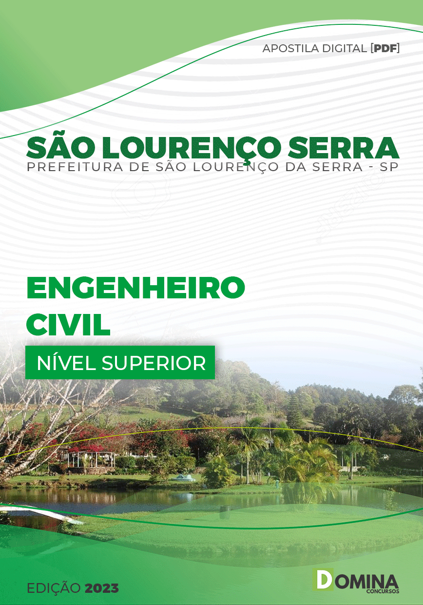 Apostila Pref São Lourenço Serra SP 2023 Engenheiro Civil