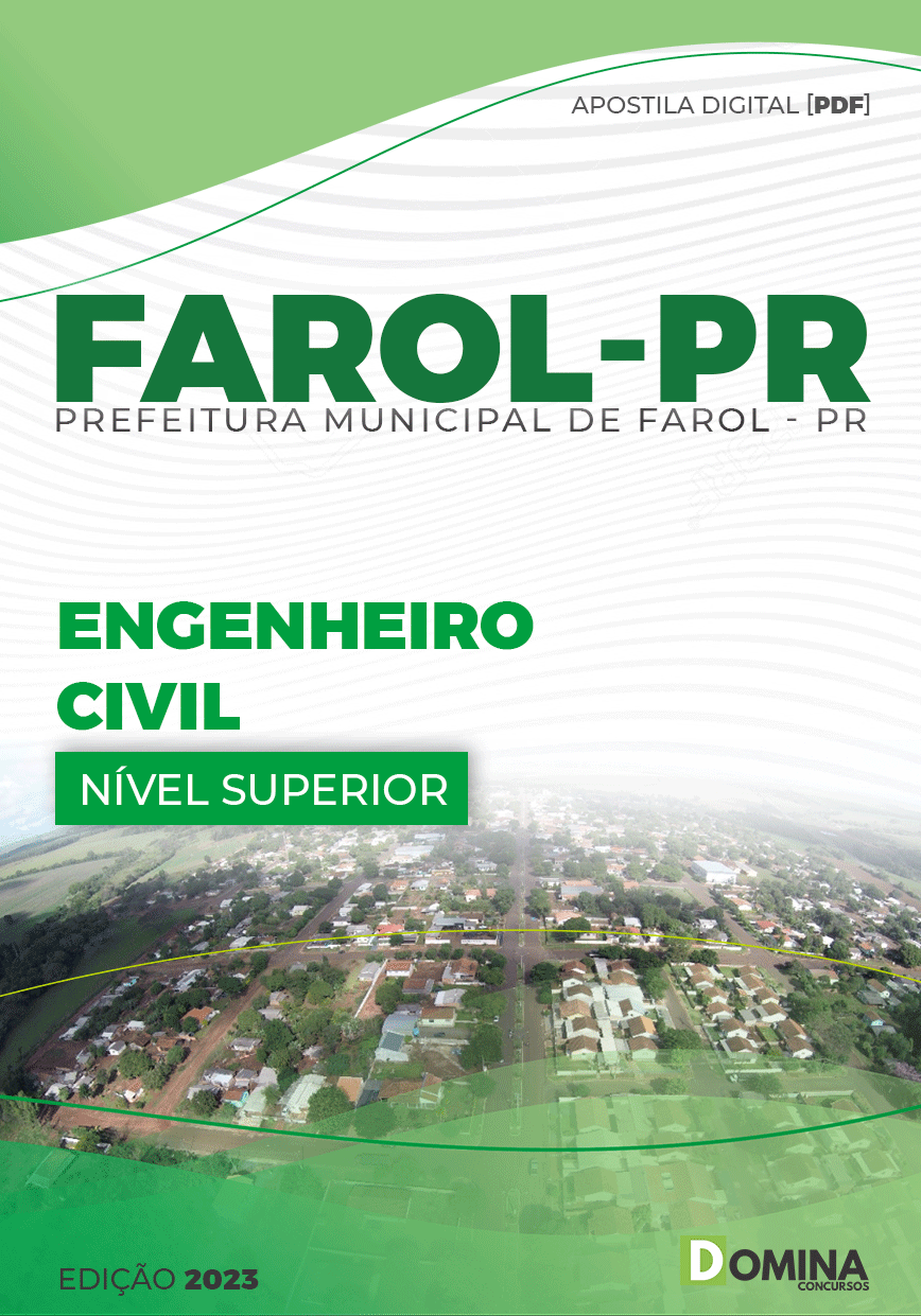 Apostila Concurso Pref Farol PR 2023 Engenheiro Civil