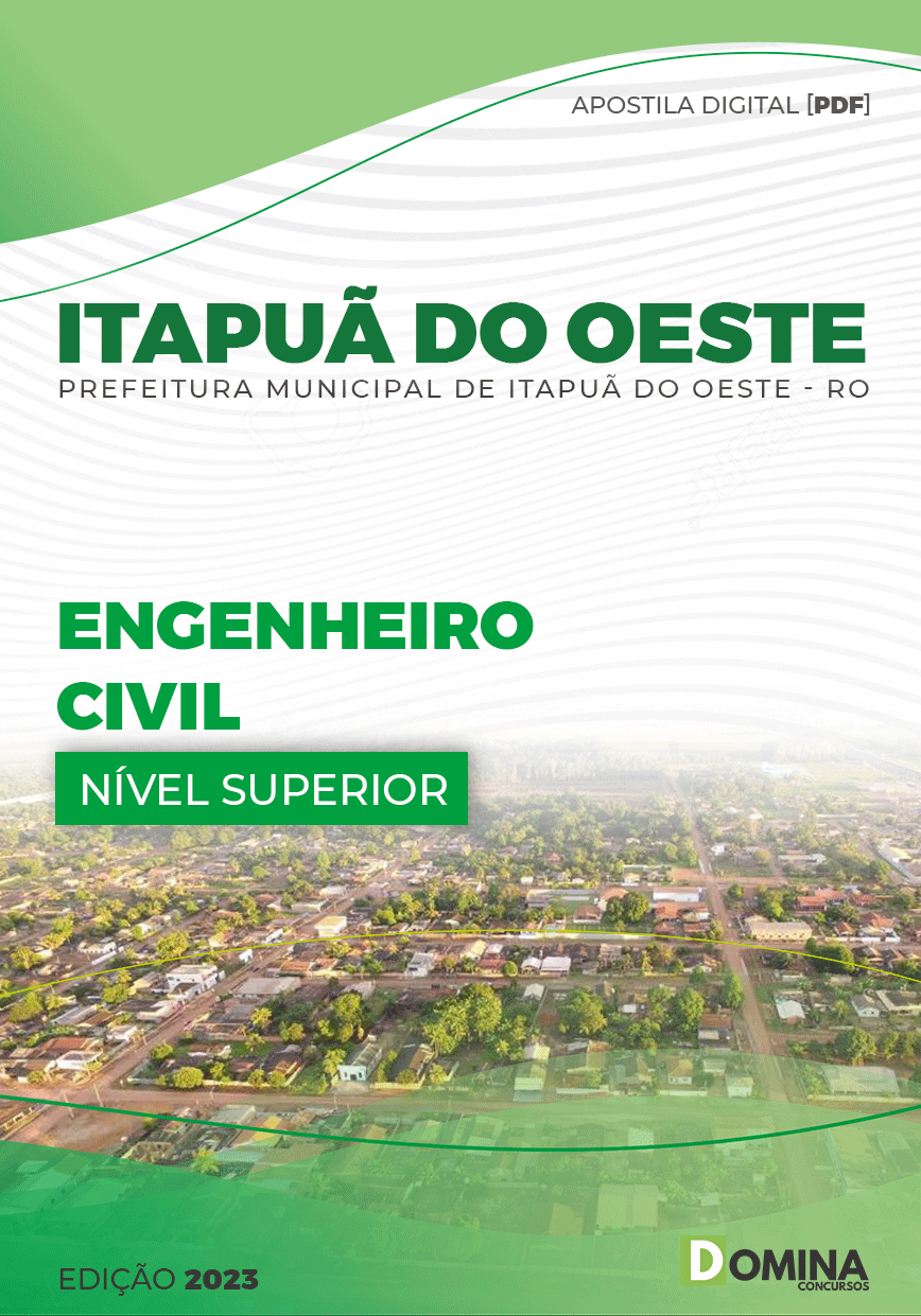 Apostila Pref Itapuã do Oeste RO 2023 Engenheiro Civil