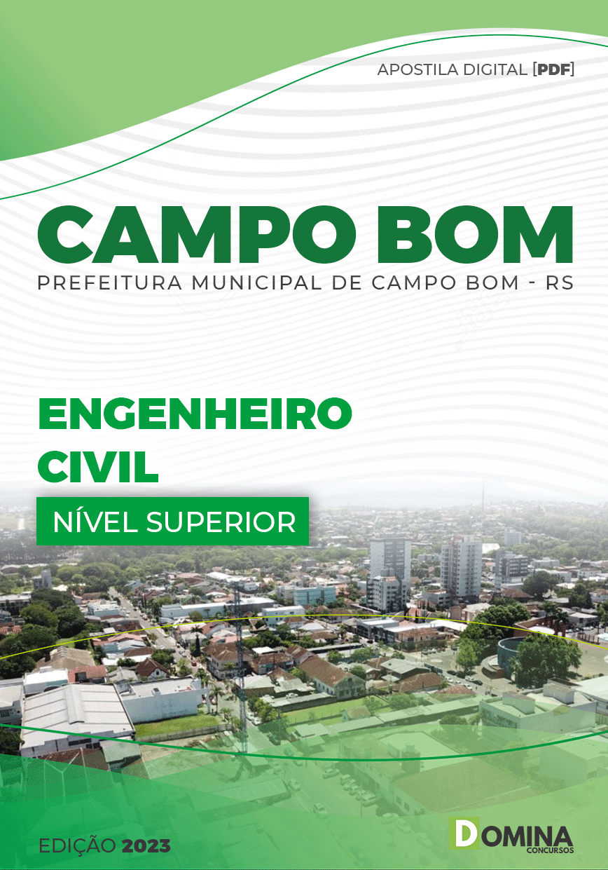 Apostila Digital Pref Campo Bom RS 2023 Engenheiro Civil