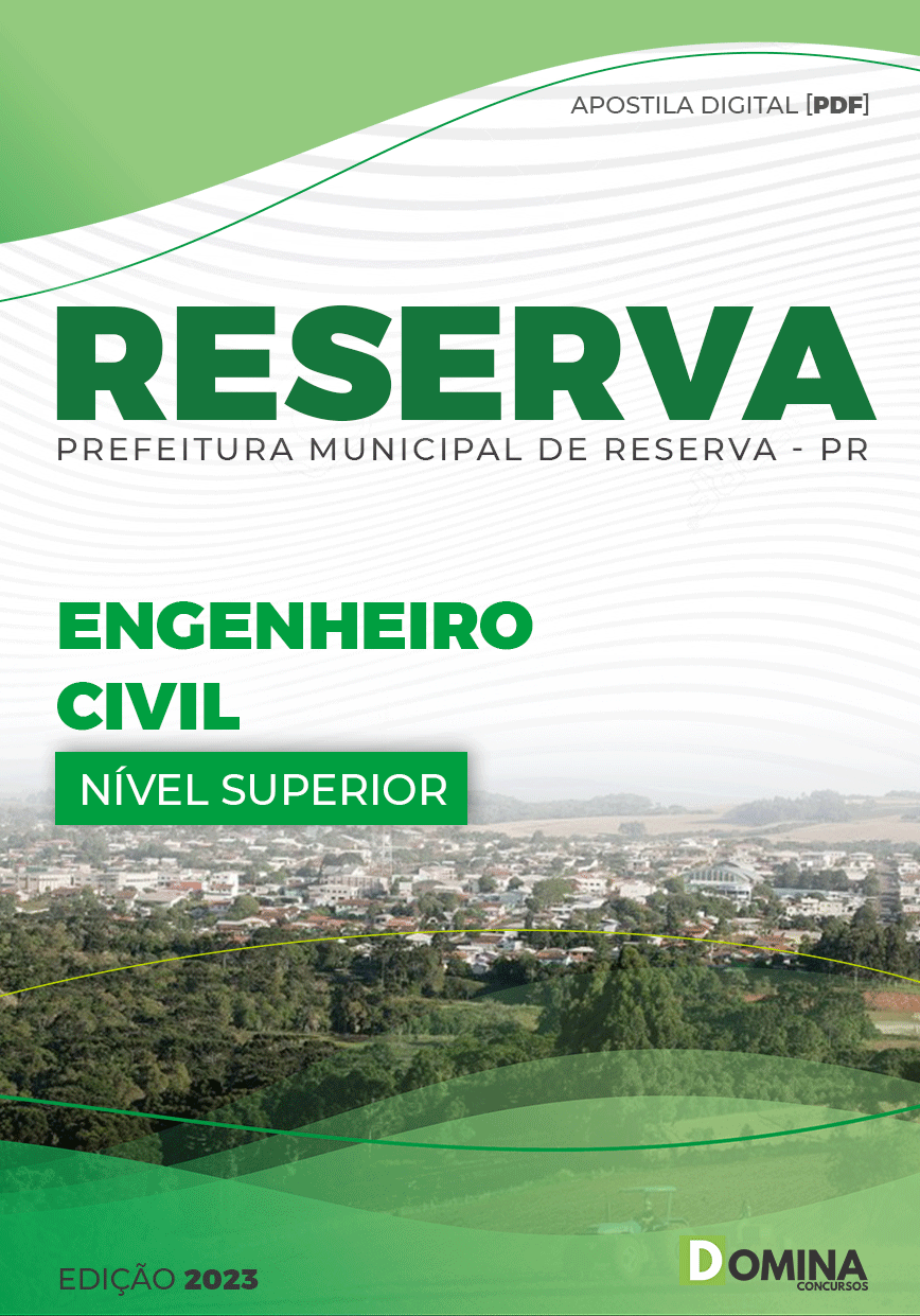 Apostila Concurso Pref Reserva PR 2023 Engenheiro Civil