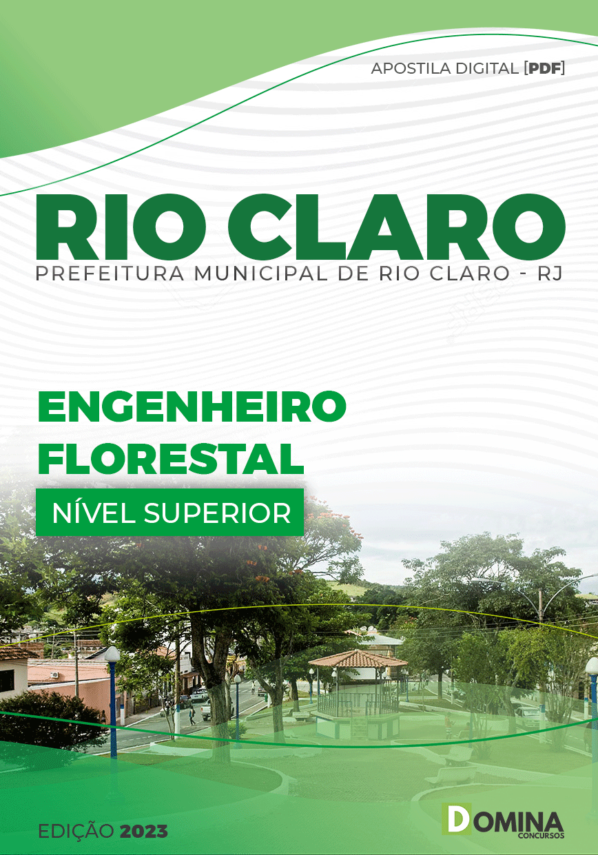 Apostila Digital Pref Rio Claro RJ 2023 Engenheiro Florestal