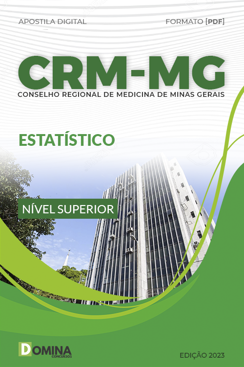 Apostila Digital Concurso CRM MG 2023 Estatístico