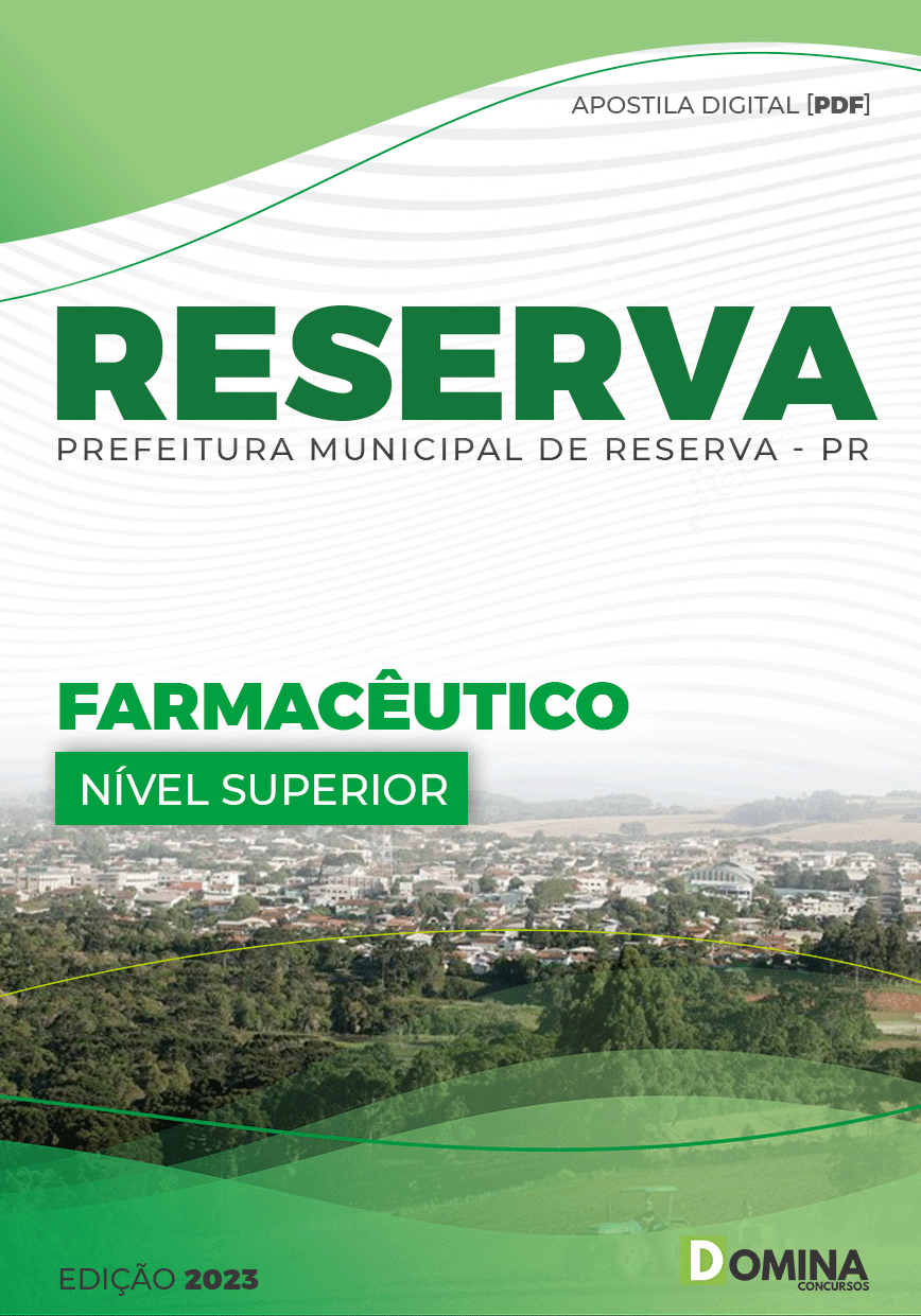 Apostila Concurso Pref Reserva PR 2023 Farmacêutico