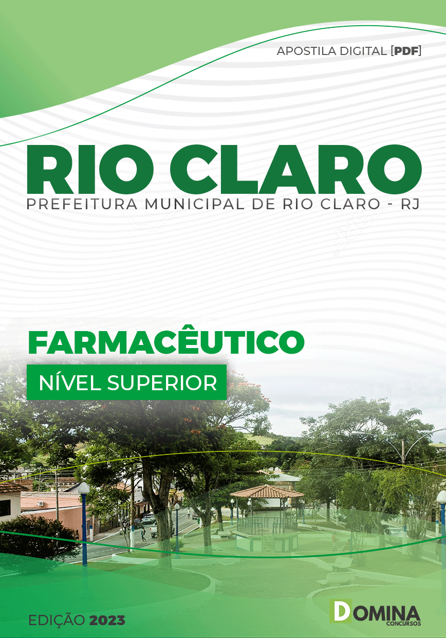 Apostila Concurso Pref Rio Claro RJ 2023 Farmacêutico