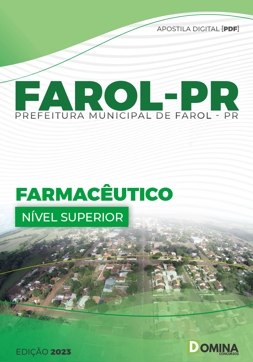 Apostila Concurso Pref Farol PR 2023 Farmacêutico