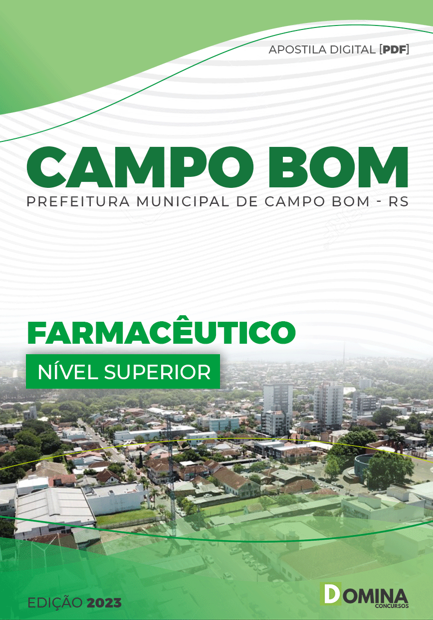 Apostila Digital Pref Campo Bom RS 2023 Farmacêutico