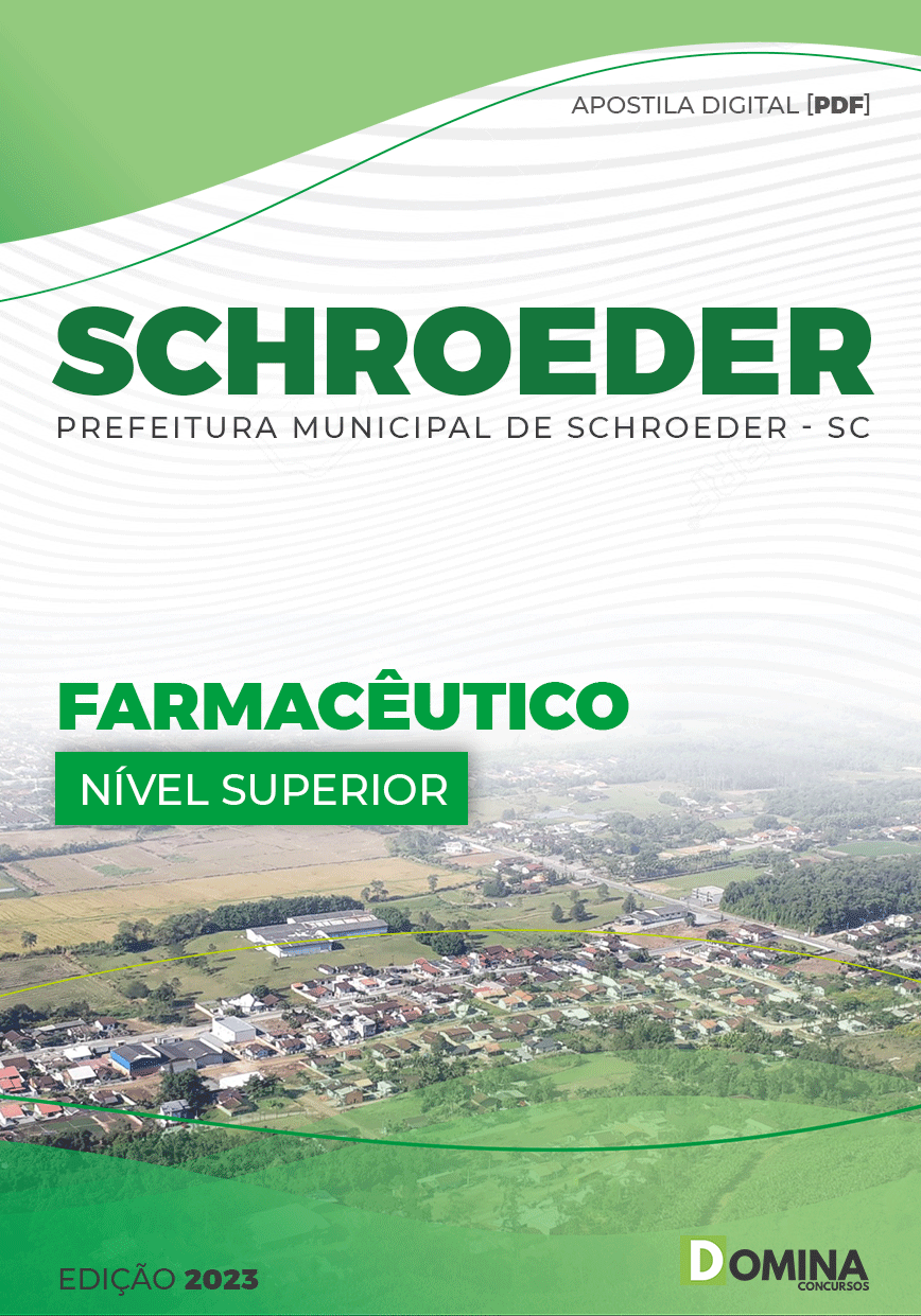 Apostila Digital Pref Schroeder SC 2023 Farmacêutico