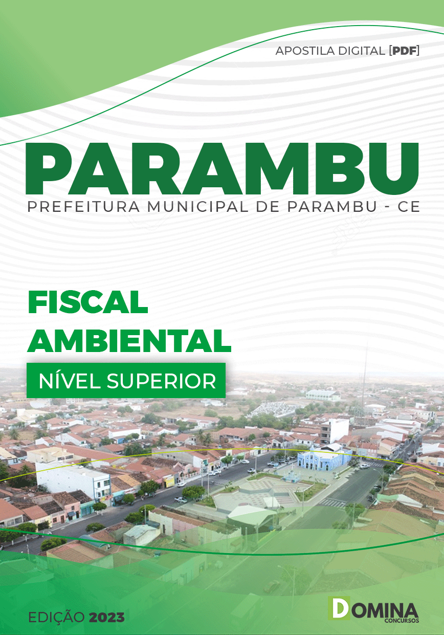 Apostila Digital Pref Parambu CE 2023 Fiscal Ambiental