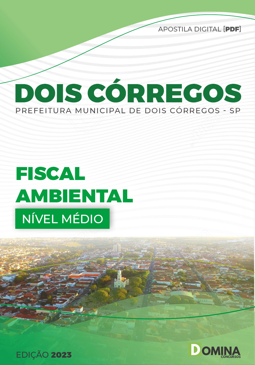 Apostila Pref Dois Córregos SP 2023 Fiscal Ambiental