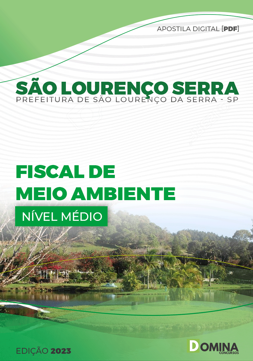 Apostila Pref São Lourenço Serra SP 2023 Fiscal Meio Ambiente
