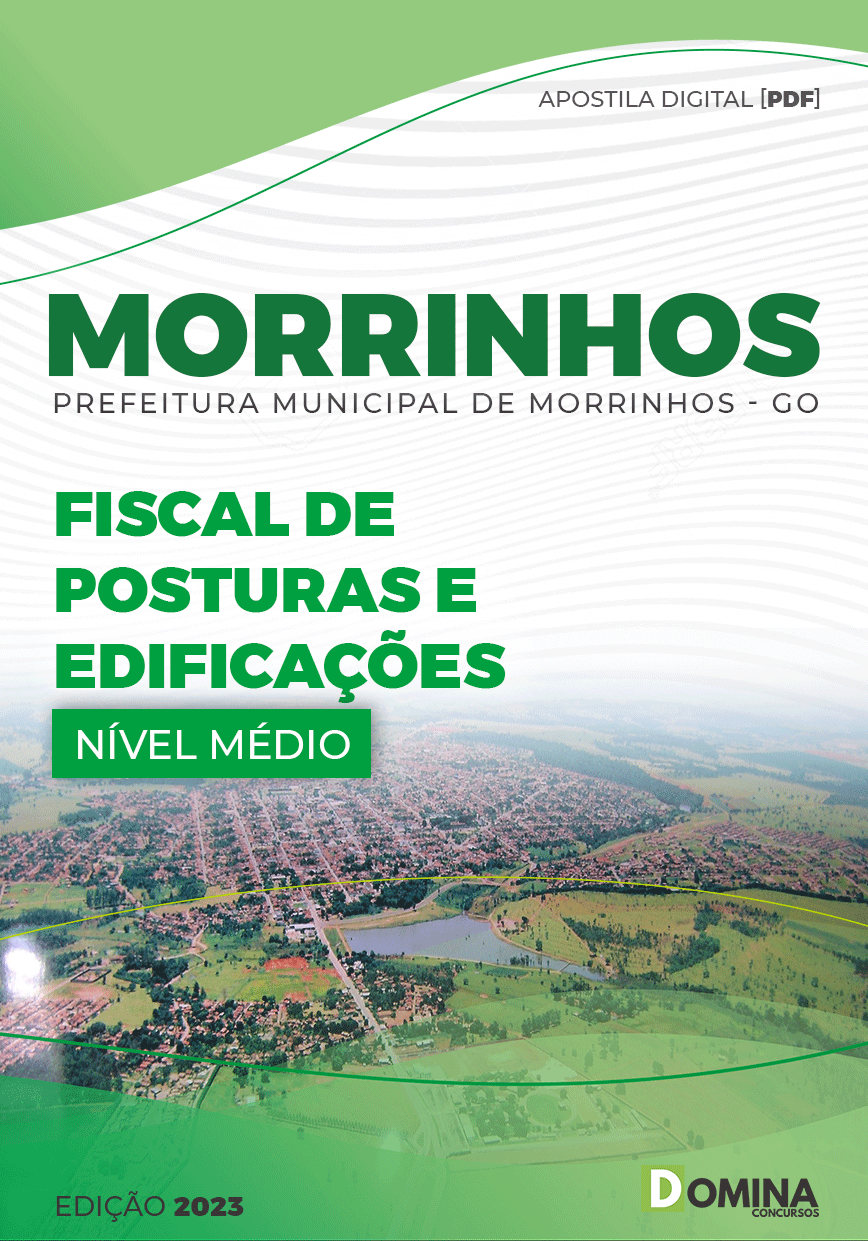 Apostila Pref Morrinhos GO 2023 Fiscal Posturas Edificações