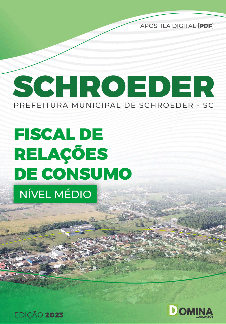 Apostila Digital Pref Schroeder SC 2023 Fiscal Relação Consumo