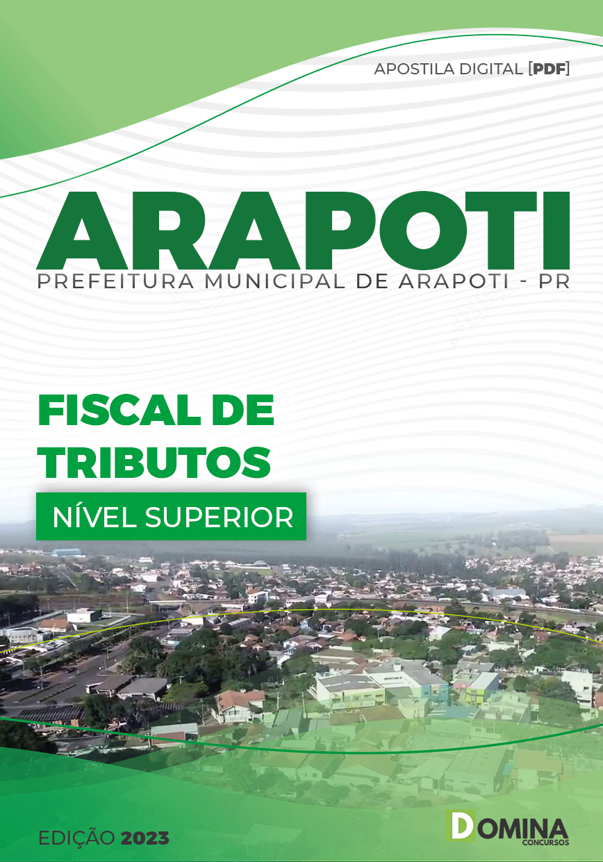 Apostila Concurso Pref Arapoti PR 2023 Fiscal Tributos