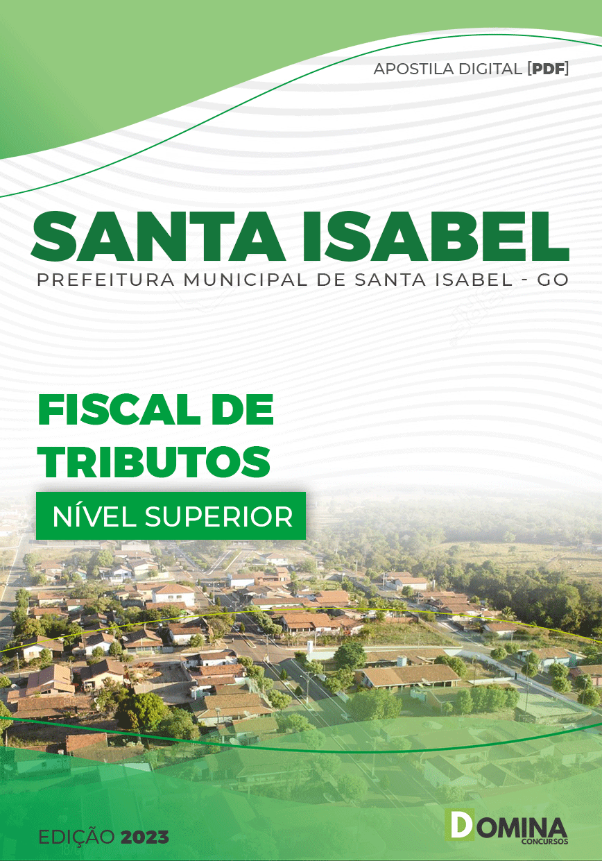 Apostila Pref Santa Isabel GO 2023 Fiscal Tributos