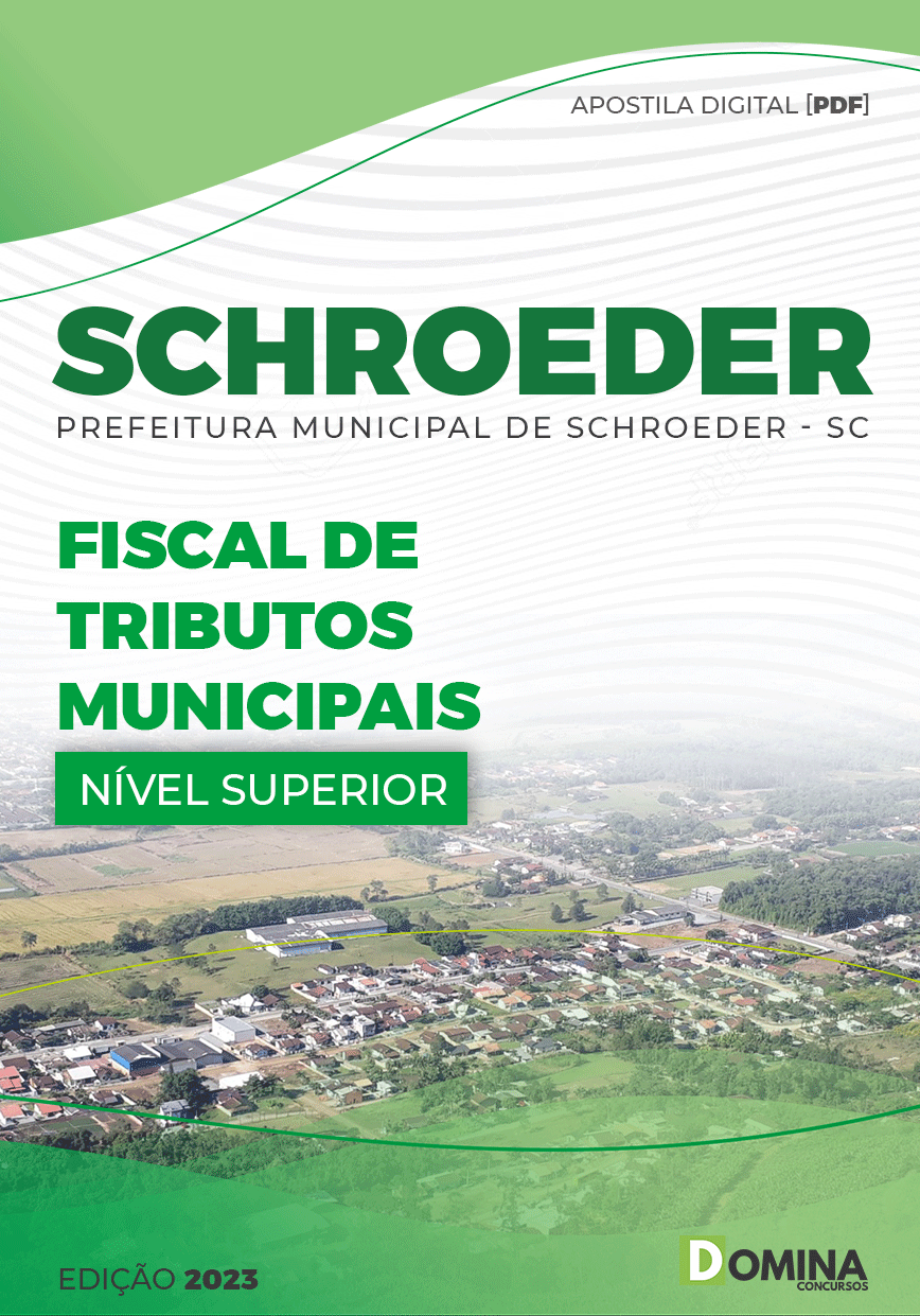 Apostila Pref Schroeder SC 2023 Fiscal Tributos Municipais