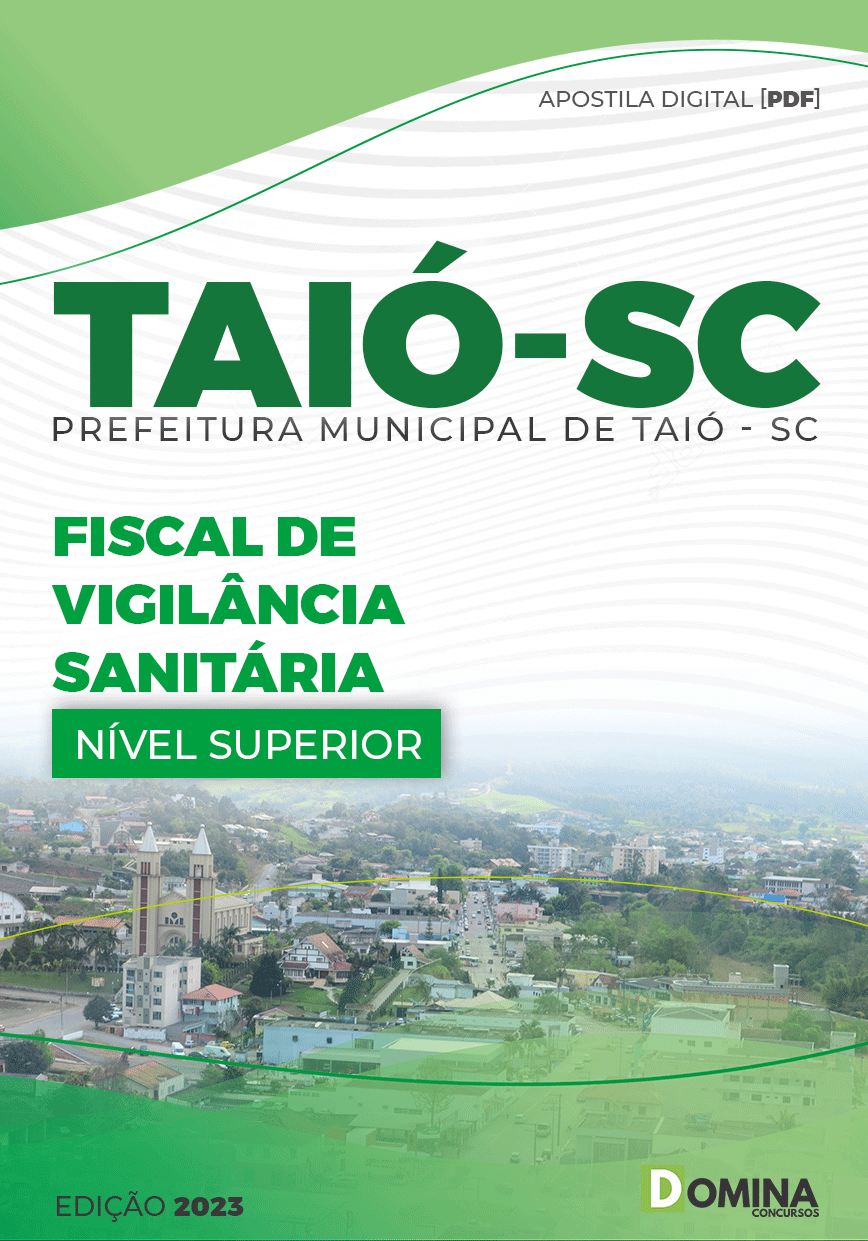 Apostila Concurso Pref Taió SC 2023 Fiscal Vigilância Sanitária