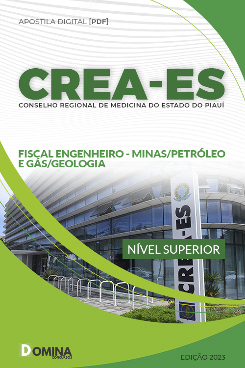 Apostila CREA ES 2023 Fiscal Engenheiro Minas Petróleo