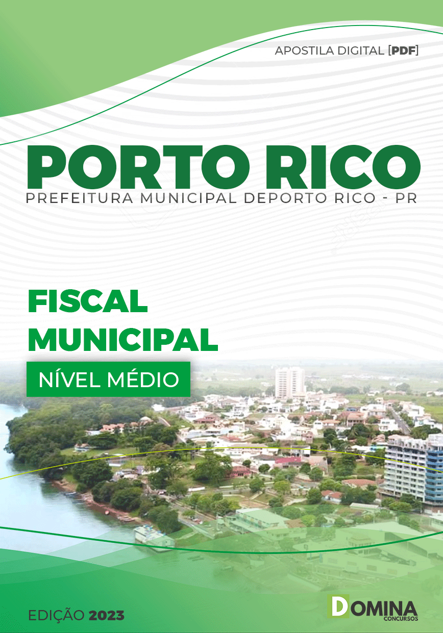 Apostila Pref Porto Rico PR 2023 Fiscal Municipal