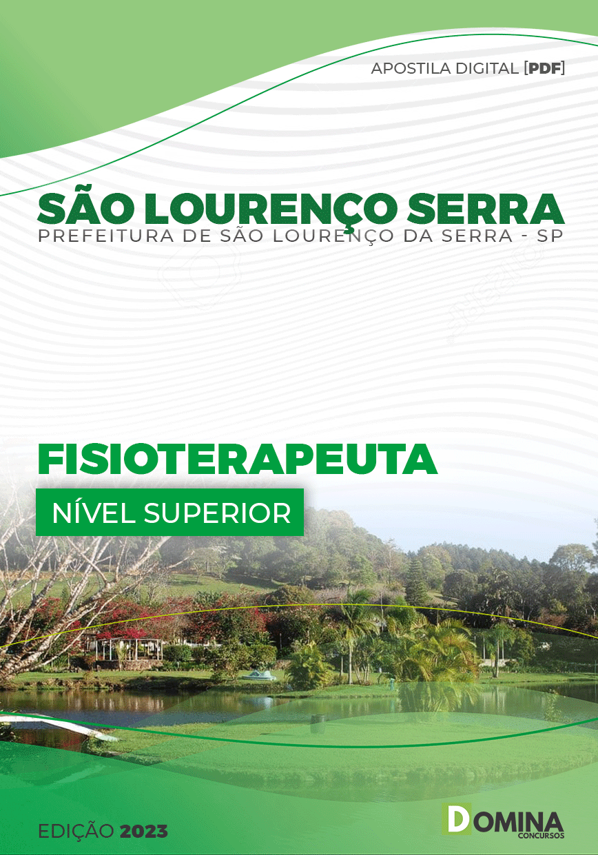 Apostila Pref São Lourenço Serra SP 2023 Fisioterapeuta