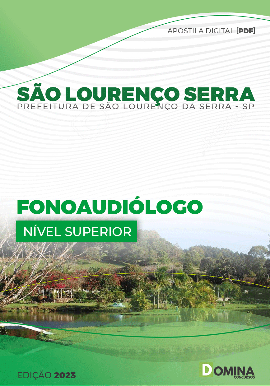 Apostila Pref São Lourenço Serra SP 2023 Fonoaudiólogo