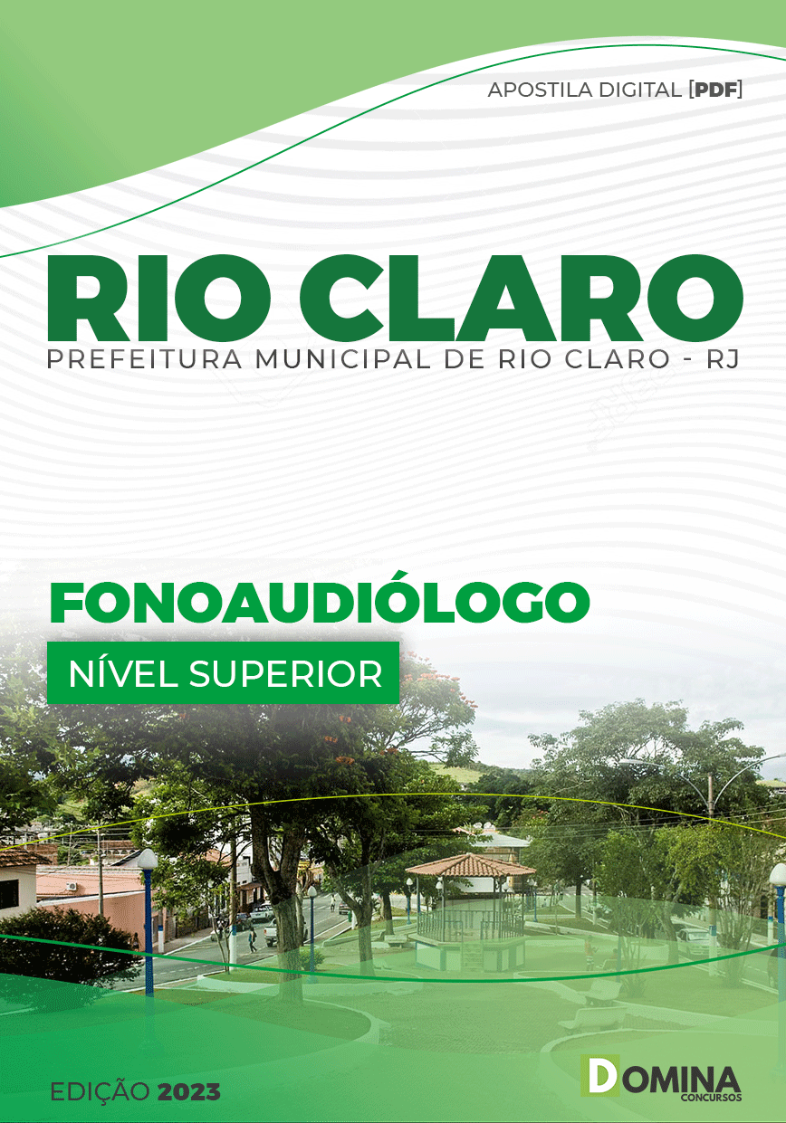 Apostila Concurso Pref Rio Claro RJ 2023 Fonoaudiólogo