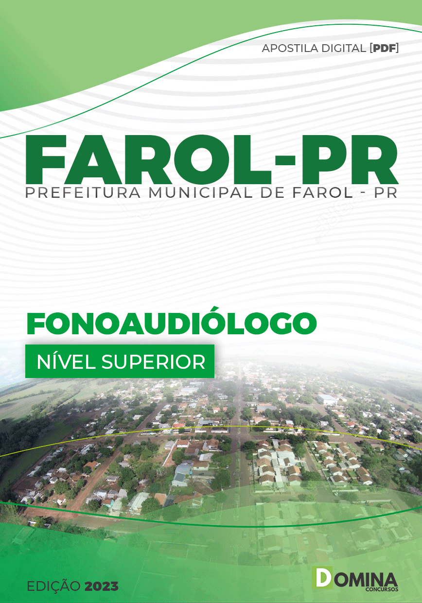 Apostila Concurso Pref Farol PR 2023 Fonoaudiólogo