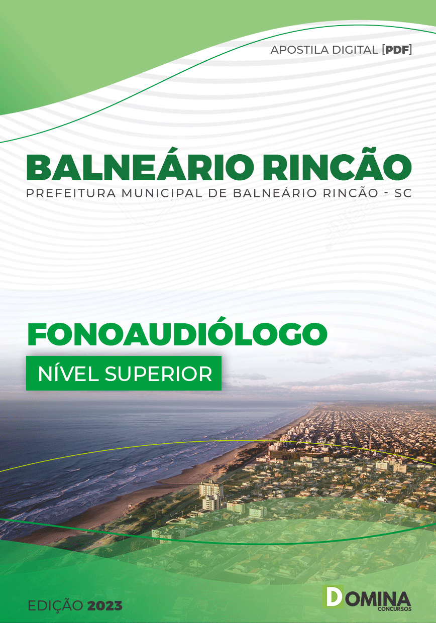 Apostila Pref Balneário Rincão SC 2023 Fonoaudiólogo