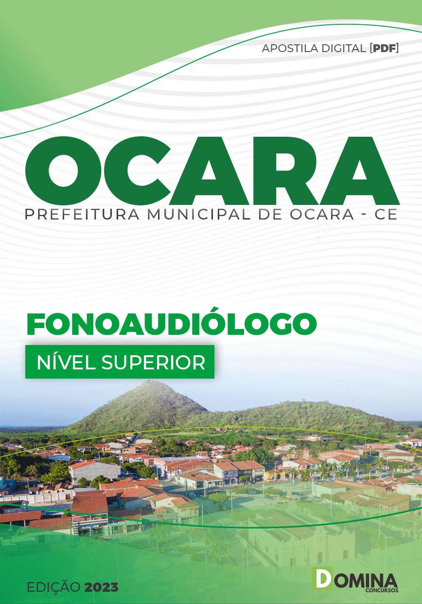 Apostila Concurso Pref Ocara CE 2023 Fonoaudiólogo