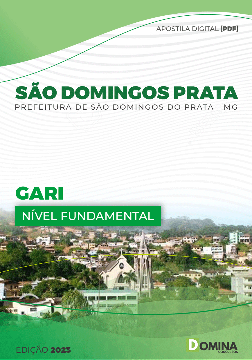 Apostila Pref São Domingos Prata MG 2023 Gari