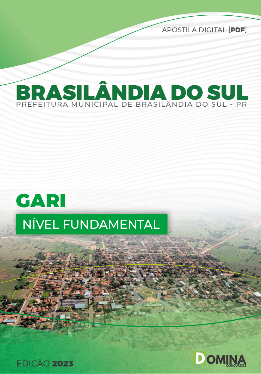 Apostila Concurso Pref Brasilândia Sul PR 2023 Gari