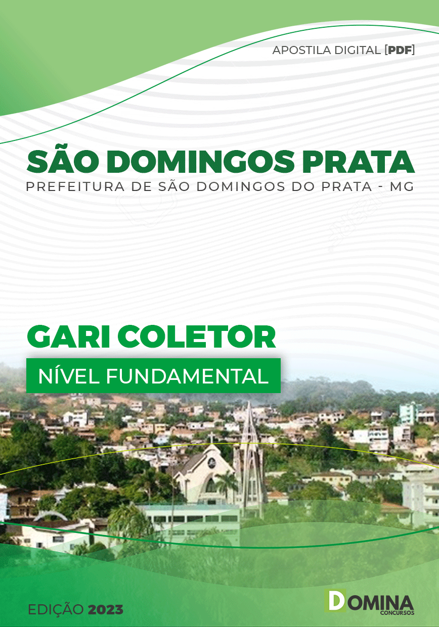 Apostila Pref São Domingos Prata MG 2023 Gari Coletor