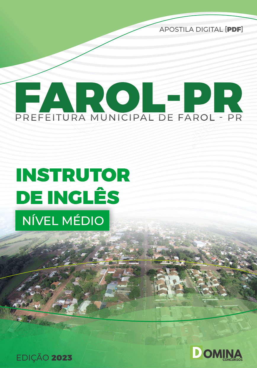 Apostila Concurso Pref Farol PR 2023 Instrutor Inglês