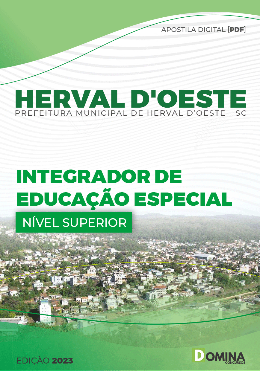 Apostila Pref Herval D’Oeste SC 2023 Integrador Educação Especial