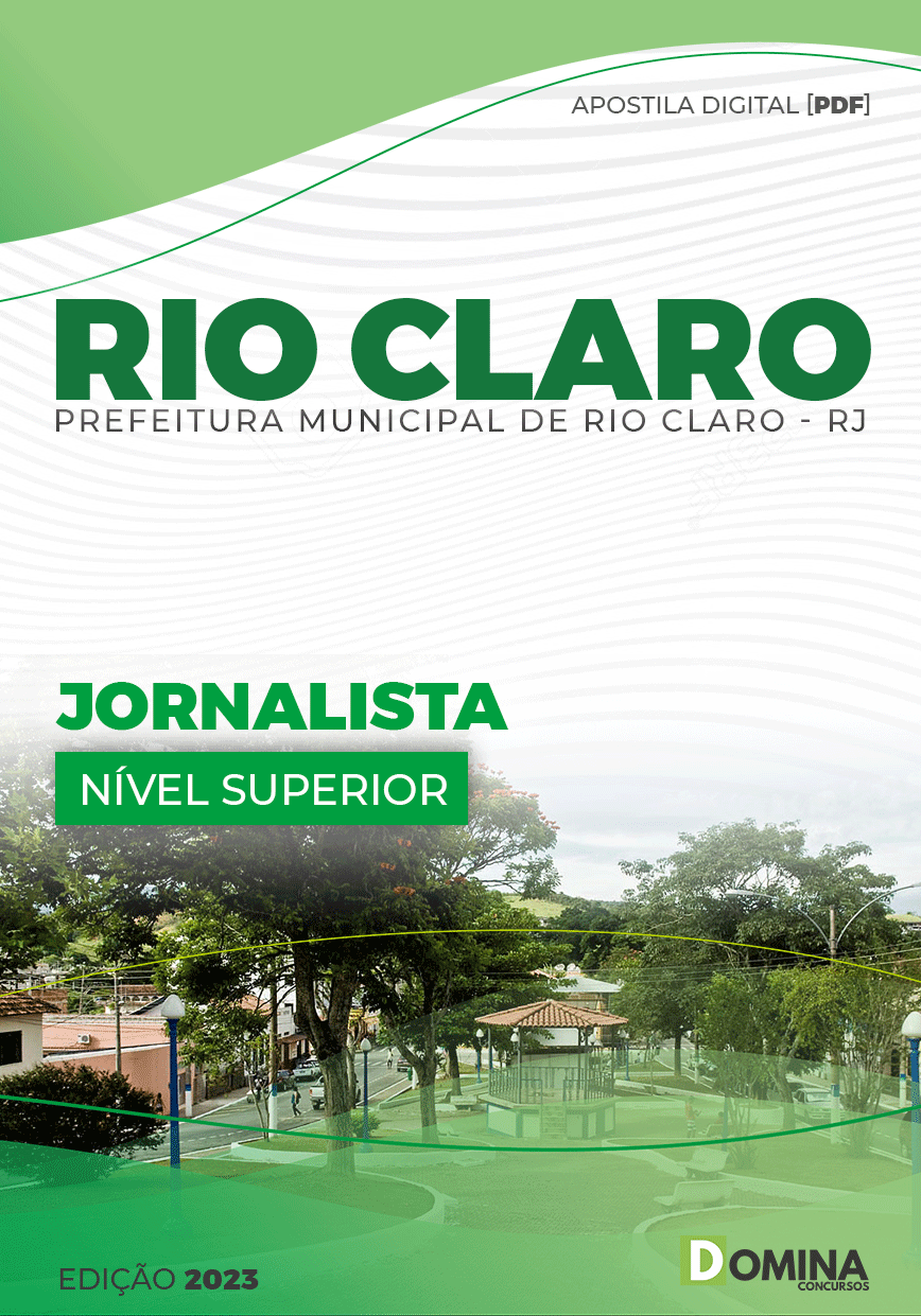 Apostila Concurso Pref Rio Claro RJ 2023 Jornalista
