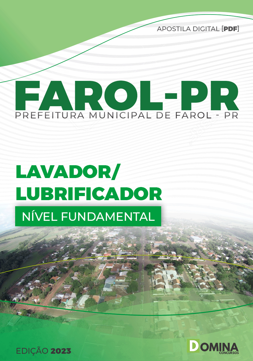 Apostila Digital Pref Farol PR 2023 Lavador Lubrificador