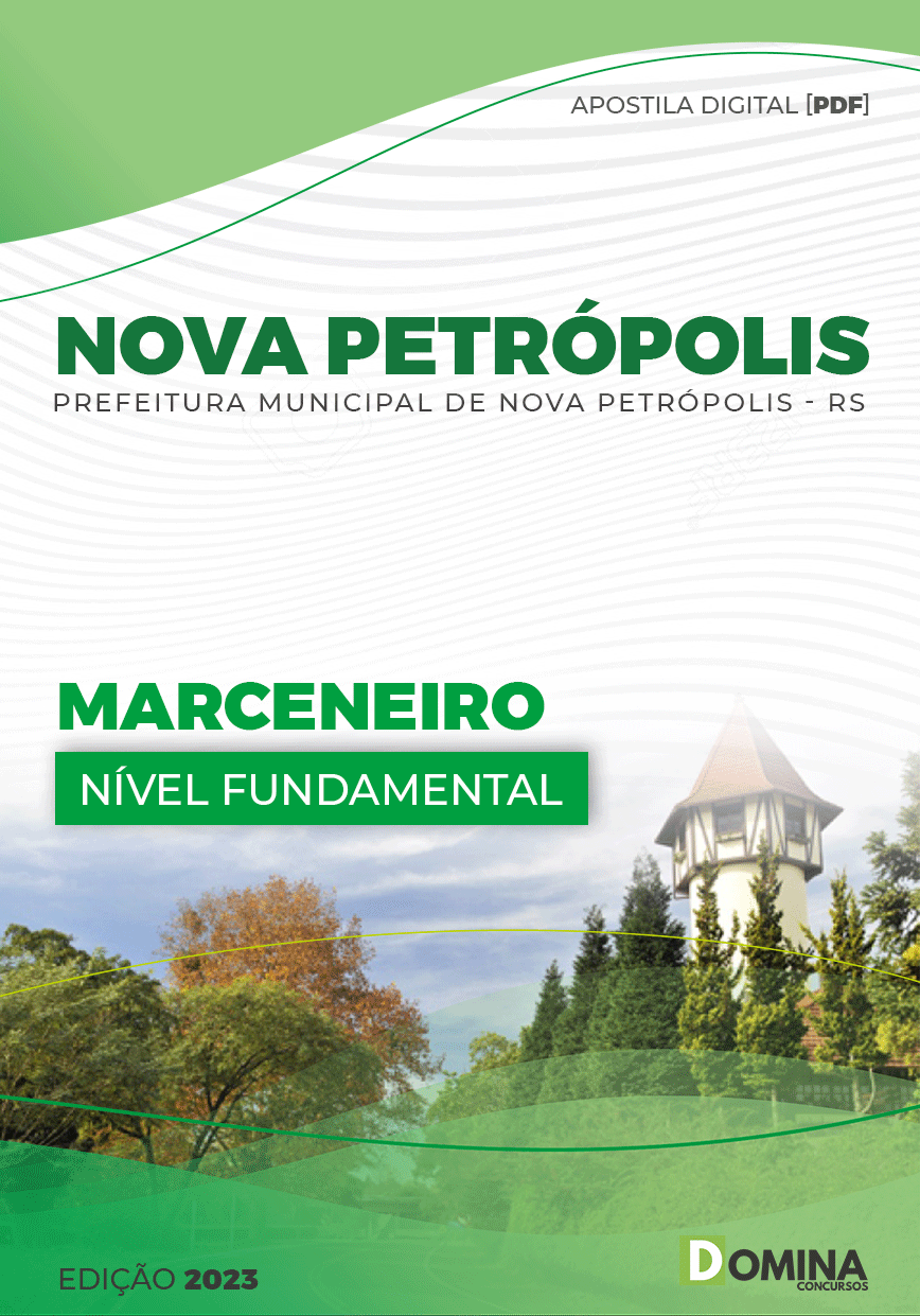 Apostila Digital Pref Nova Petrópolis RS 2023 Marceneiro