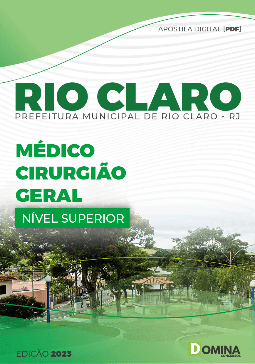 Apostila Pref Rio Claro RJ 2023 Médico Cirurgião Geral