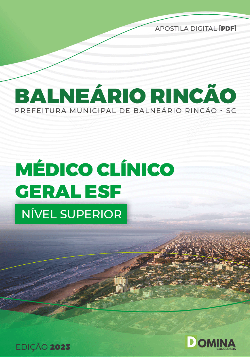 Apostila Pref Balneário Rincão SC 2023 Médico Clínico Geral ESF