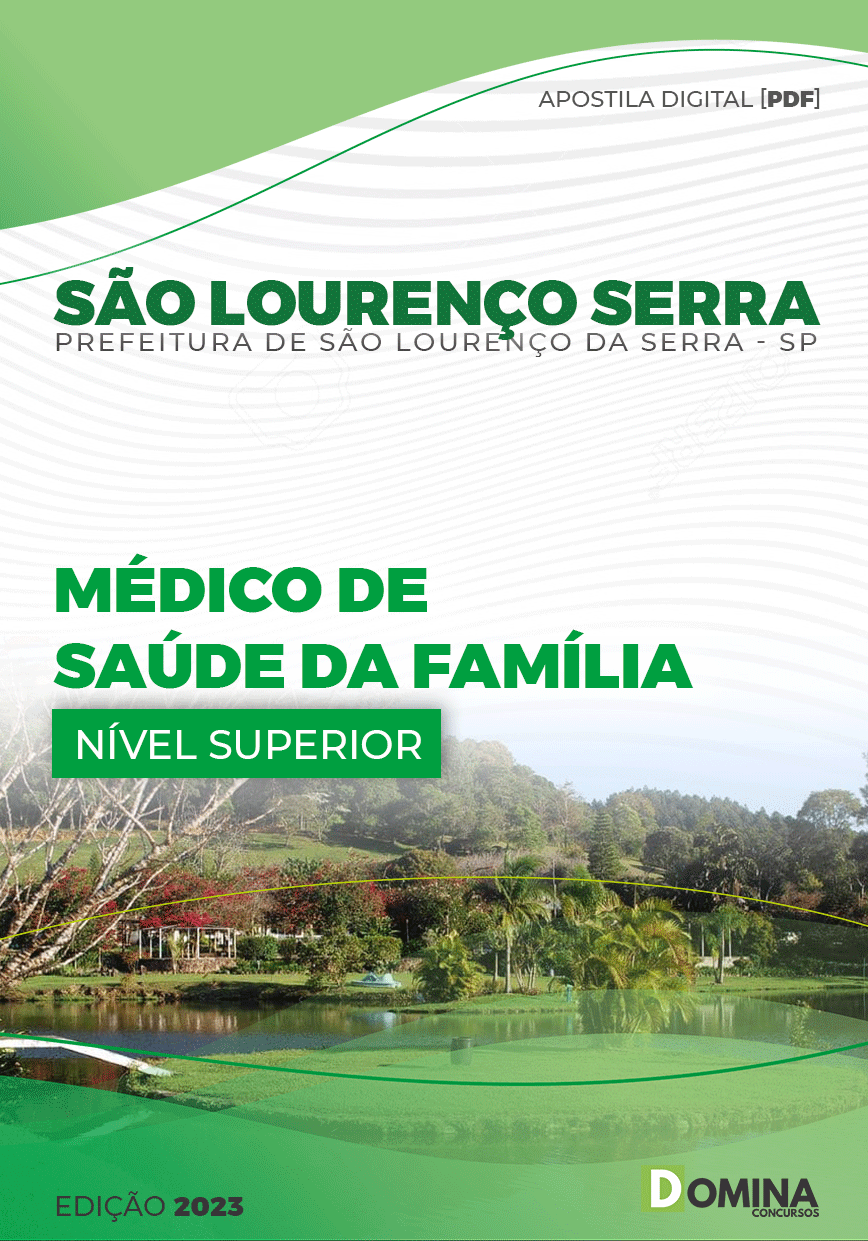 Apostila Pref São Lourenço Serra SP 2023 Médico Saúde Família