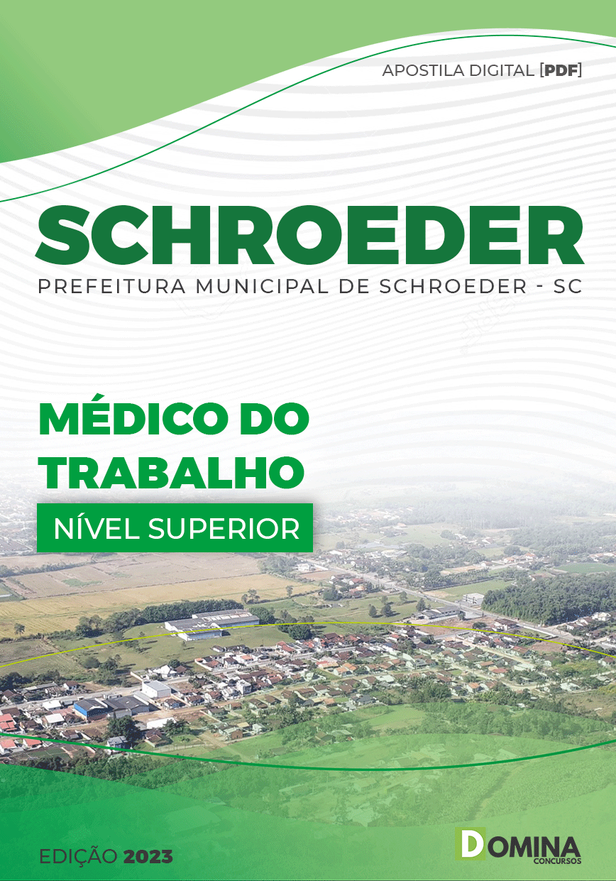 Apostila Digital Pref Schroeder SC 2023 Médico Trabalho