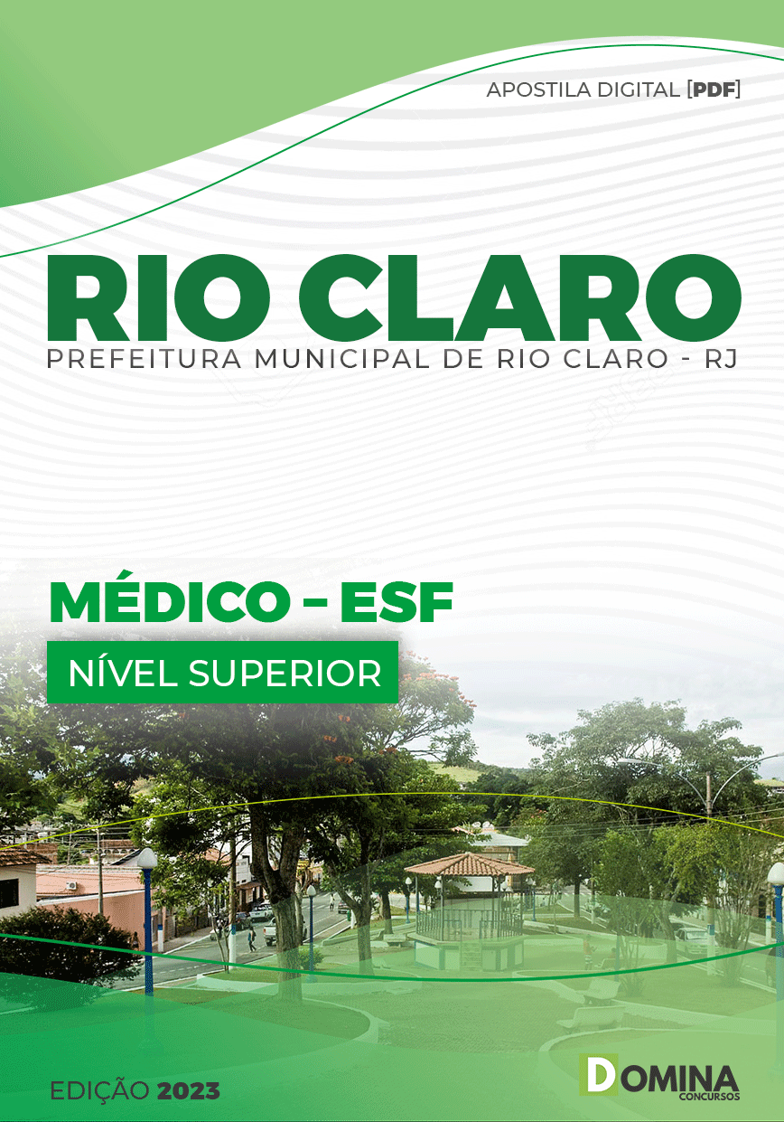 Apostila Concurso Pref Rio Claro RJ 2023 Médico ESF