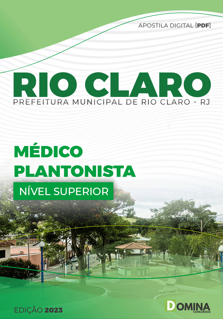 Apostila Concurso Pref Rio Claro RJ 2023 Médico Plantonista
