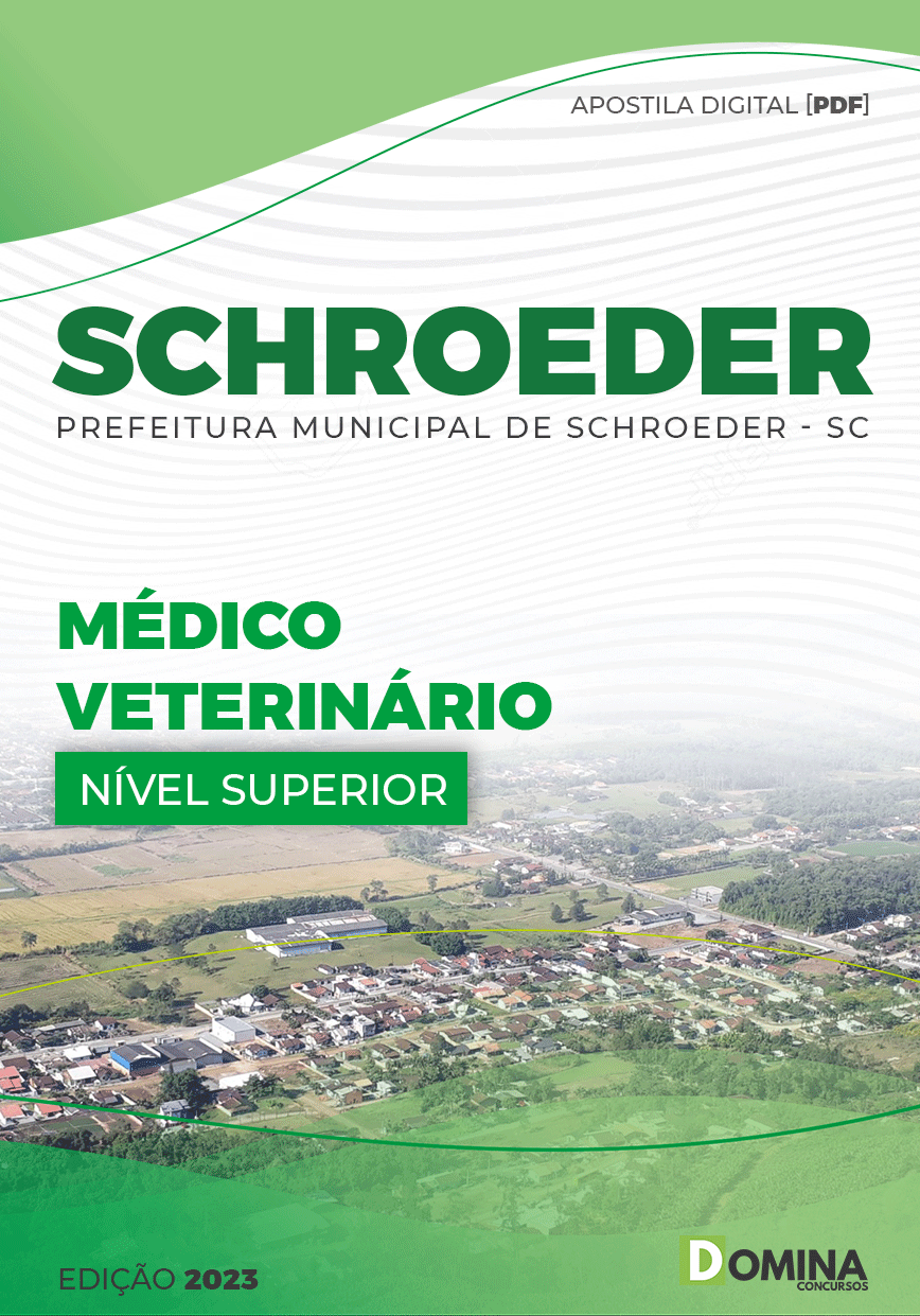 Apostila Digital Pref Schroeder SC 2023 Médico Veterinário