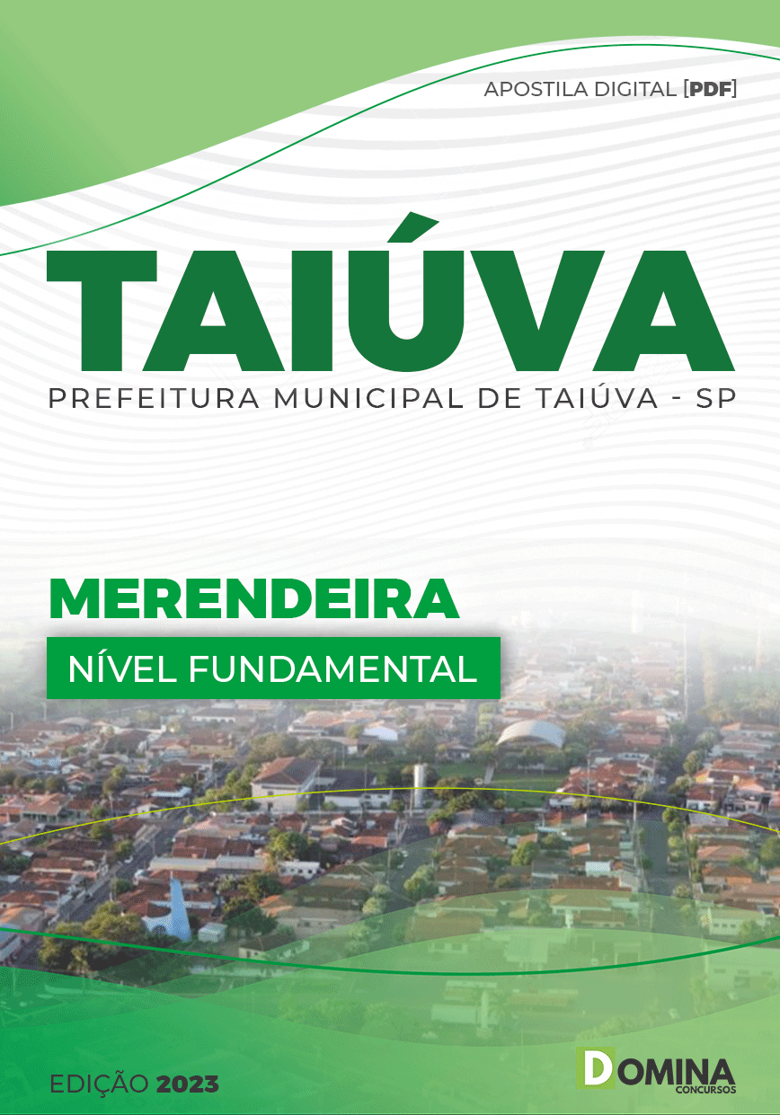 Apostila Concurso Pref Taiúva SP 2023 Merendeira