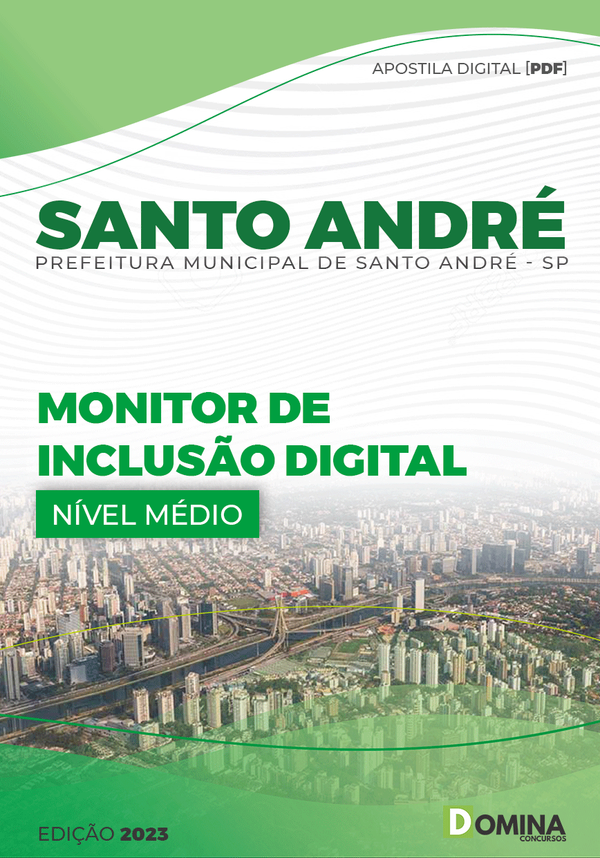 Apostila Pref Santo André SP 2023 Monitor Inclusão Digital