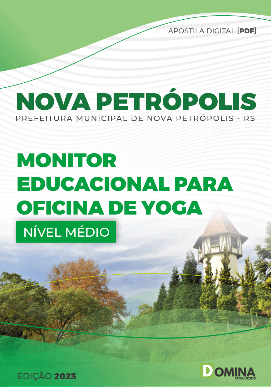 Apostila Pref Nova Petrópolis RS 2023 Monitor Educacional Oficina