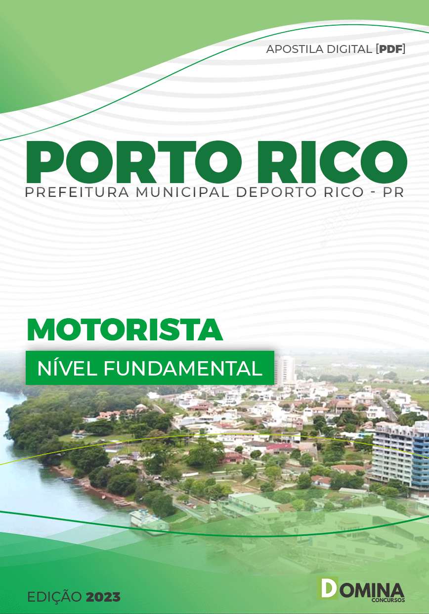 Apostila Concurso Pref Porto Rico PR 2023 Motorista