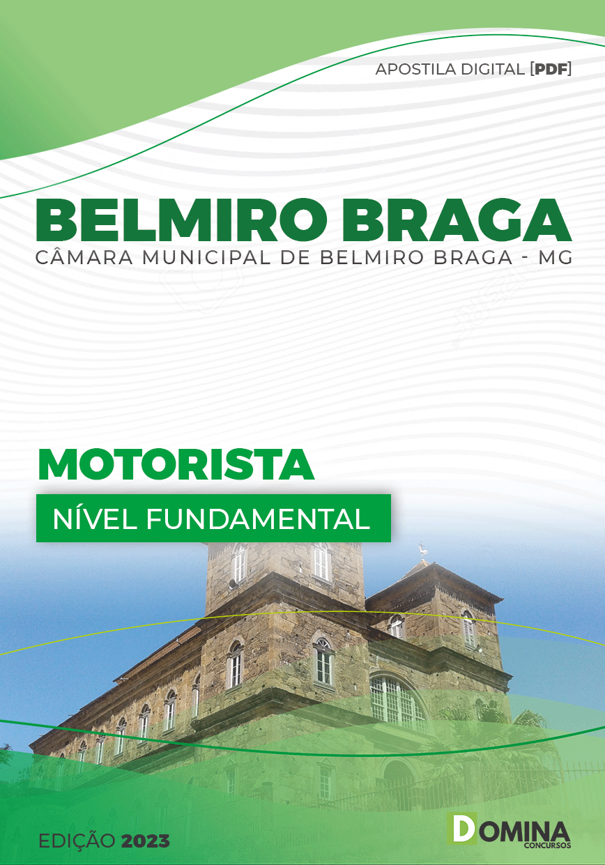 Apostila Digital Pref Belmiro Braga MG 2023 Motorista