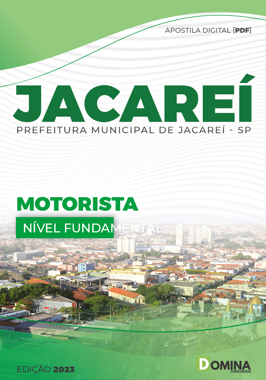Apostila Digital Concurso Pref Jacareí SP 2023 Motorista